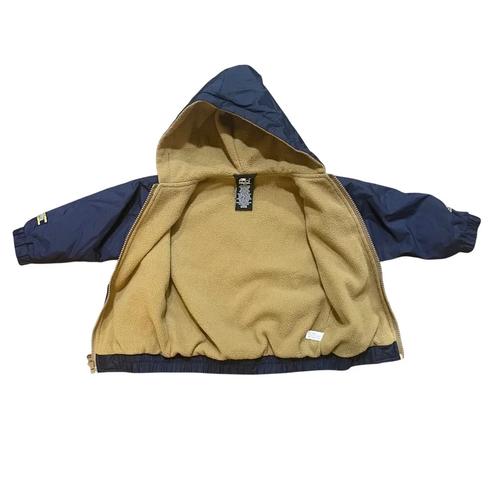 Kids Starter Navy Gold Panther Football Team Starter Jacket‎ Hooded 24M